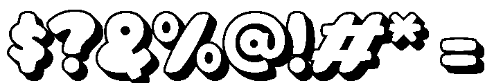 Chicago Sunday Extrude Regular Font OTHER CHARS