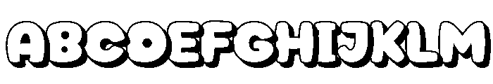 Chicago Sunday Extrude Regular Font UPPERCASE