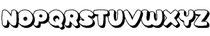 Chicago Sunday Extrude Regular Font UPPERCASE