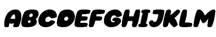 Chicago Sunday Slant Regular Font UPPERCASE
