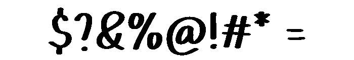 Chichak Font OTHER CHARS