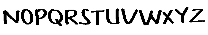 Chichak Font UPPERCASE