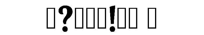 Chick Regular Font OTHER CHARS