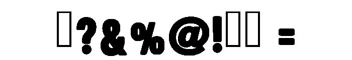 Chicken Bold Regular Font OTHER CHARS