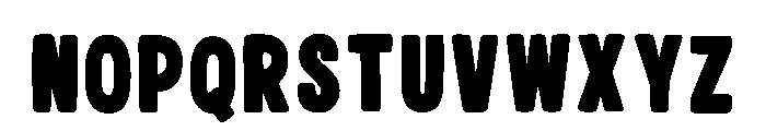 Chicken Bold Regular Font LOWERCASE