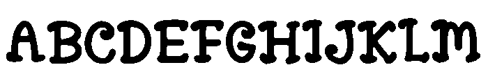 Chicken Nugget Font UPPERCASE