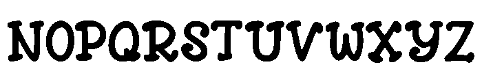 Chicken Nugget Font UPPERCASE