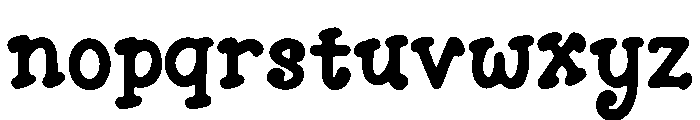 Chicken Nugget Font LOWERCASE