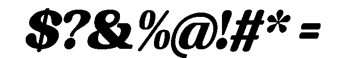 Chigora Display Cond Ita Font OTHER CHARS