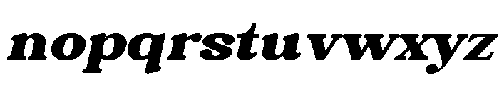 Chigora Display Expanded Italic Font LOWERCASE