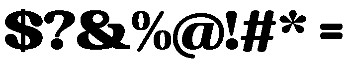 Chigora Display Expanded Font OTHER CHARS