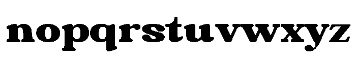 Chigora Display Expanded Font LOWERCASE