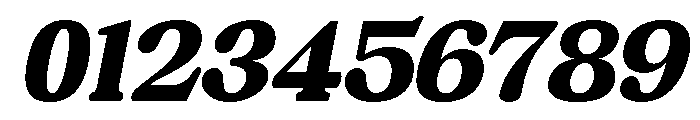 Chigora Display Extra Cond Ita Font OTHER CHARS