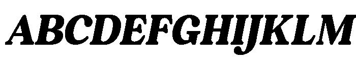 Chigora Display Extra Cond Ita Font UPPERCASE
