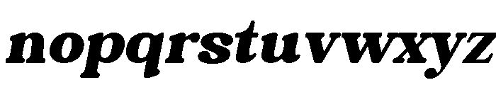Chigora Display Extra Cond Ita Font LOWERCASE