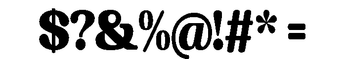 Chigora Display Extra Cond Font OTHER CHARS