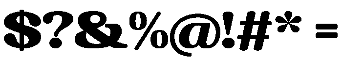 Chigora Display Extra Exp Font OTHER CHARS