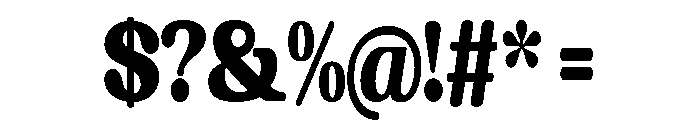 Chigora Display Regular Font OTHER CHARS