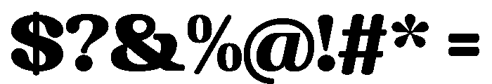 Chigora Display Semi Cond Font OTHER CHARS