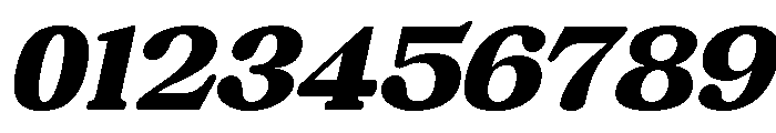 Chigora Display Semi Exp Italic Font OTHER CHARS