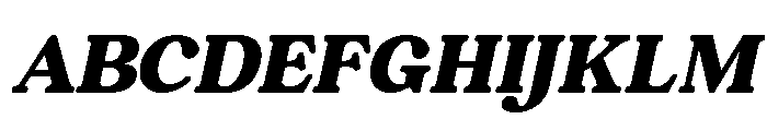 Chigora Display Semi Exp Italic Font UPPERCASE