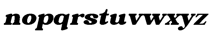 Chigora Display Semi Exp Italic Font LOWERCASE