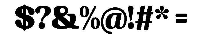 Chigora Display Semi Exp Font OTHER CHARS