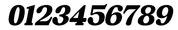 Chigora Display Ultra Cond Ita Font OTHER CHARS