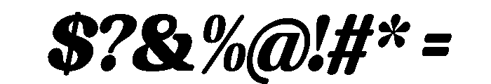Chigora Display Ultra Cond Ita Font OTHER CHARS