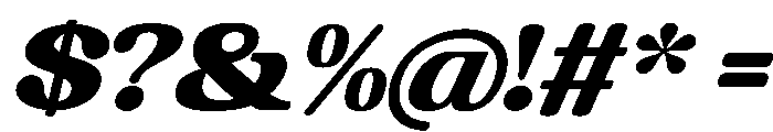 Chigora Display Ultra Exp Ita Font OTHER CHARS