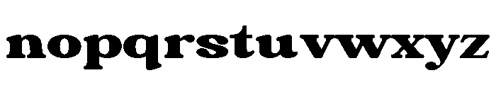Chigora Display Ultra Exp Font LOWERCASE