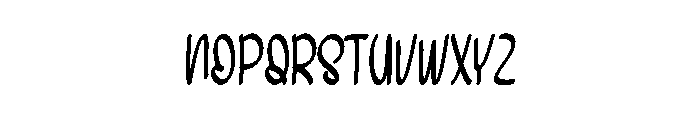 Chikua Brush Font LOWERCASE