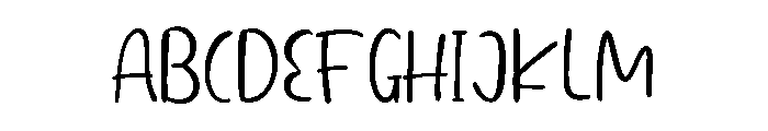 Childnotes Handwriting Regular Font UPPERCASE