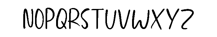 Childnotes Handwriting Regular Font UPPERCASE