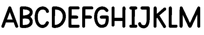 Children Brooklyn Regular Font UPPERCASE
