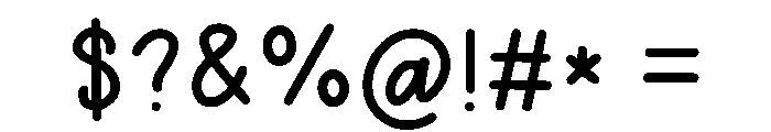 Children Chunky Font OTHER CHARS