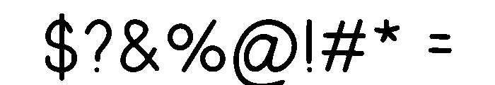 Children Handwrite Font OTHER CHARS