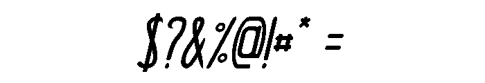 Children Italic Font OTHER CHARS