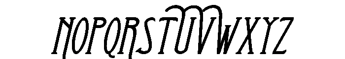 Children Italic Font LOWERCASE