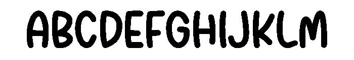 Children Smiling Font UPPERCASE