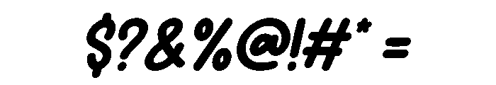 Children Sticker Italic Font OTHER CHARS