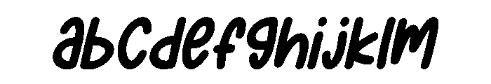 Children Sticker Italic FONT