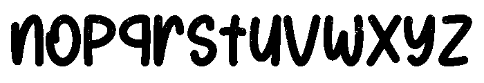 Children Sticker Texture Font LOWERCASE