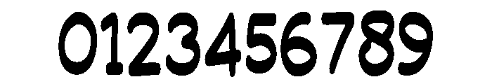 Children Writing Regular Font OTHER CHARS