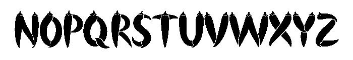 Chili Blade Font UPPERCASE