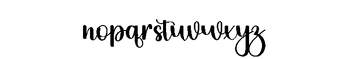 Chill Birthday Font LOWERCASE