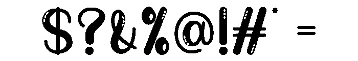 Chill Bubble Font OTHER CHARS