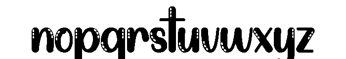 Chill Bubble Font LOWERCASE