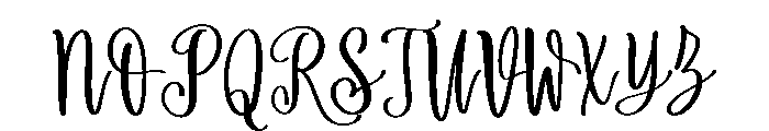Chilly Month Font UPPERCASE