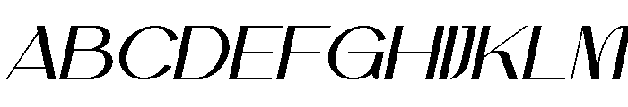 Chimela Italic Font UPPERCASE